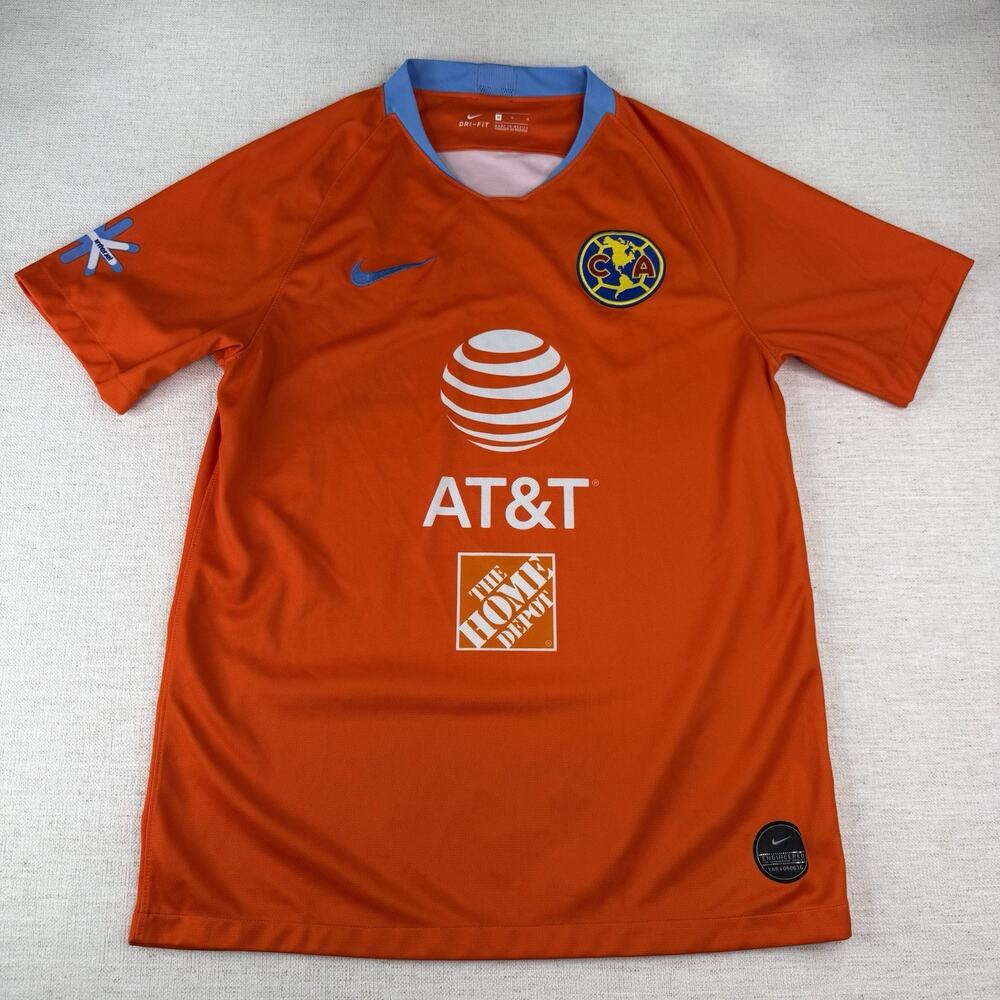 Nike Club America Orange 2018/19 Dri Fit Stadium Third Jersey Men’s Size Medium